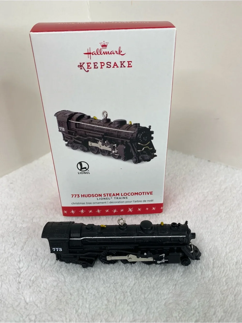 2016 Hallmark Keepsake Black Lionel 773 Hudson Steam Locomotive Ornament 21st